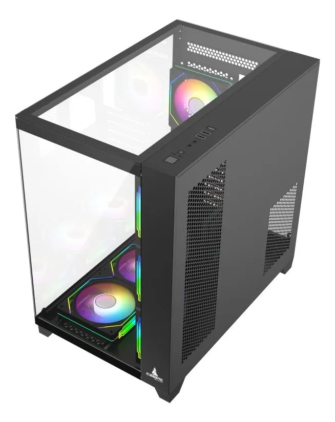 Chasis Gabinete Gamer Iceberg Crystal Cube Xl Negro X7