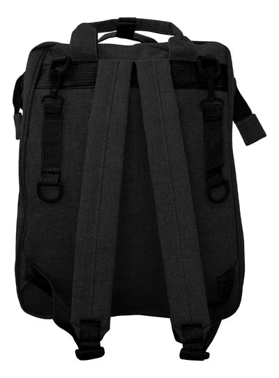 Pañalera Morral 3 En 1 Color Negro Cokibú Diseño De La Tela Oxford