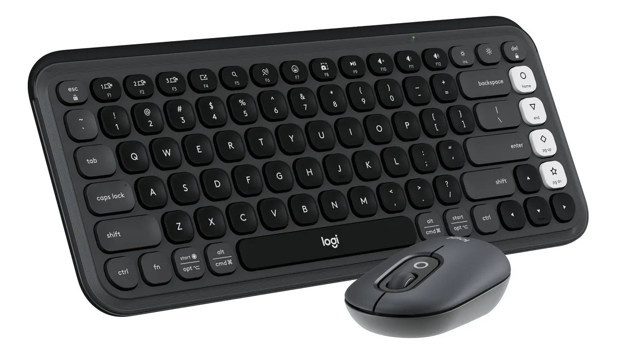 Kit Teclado Y Mouse Logitech Pop Icon, Español, Grafito