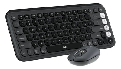 Kit Teclado Y Mouse Logitech Pop Icon, Español, Grafito
