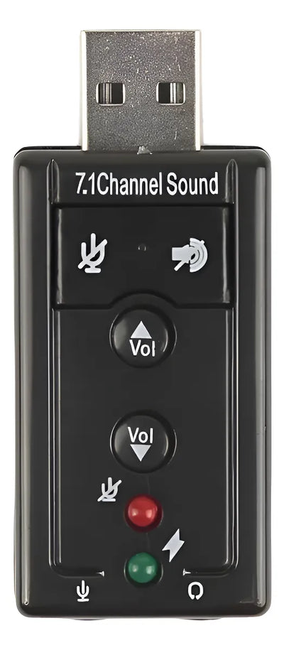 Adaptador De Audio Para Tarjeta De Sonido Externa Usb De 7.1