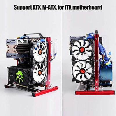 Atx / M-atx / Itx Soporte De Chasis Para Bricolaje Chasis Ab Red