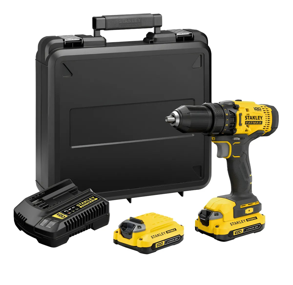 Taladro Atornillador Inalambrico 1/2 Stanley Scd700c2k Color Amarillo