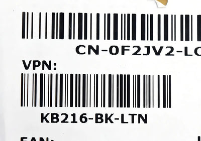 Teclado Dell KB216-BK-LTN QWERTY español color negro