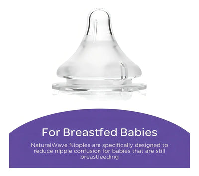 Set X3 Biberones Teteros Lansinoh 8oz Flujo Medio +3m Violeta Set Mamaderas 240 Ml