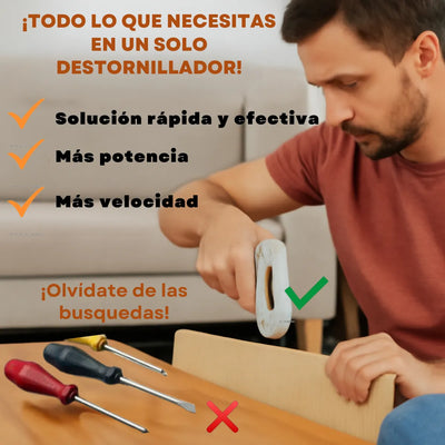 Destornillador Inalámbrico Recargable Eléctrico Impacto - Gris