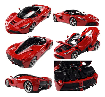 Auto a escala Bburago LaFerrari color rojo