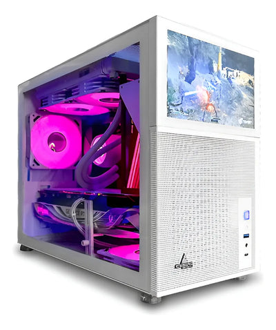 Caja M-atx Iceberg Optical Pro M Color Blanco Pantalla Ips