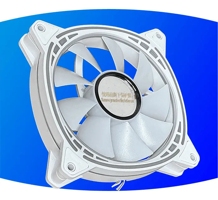 Gabinete Chasis Para Pc Gamer Pecera Argb Blanco + 3 Cooler