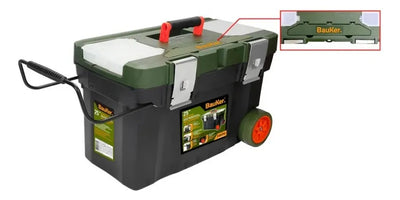 Combo Taladro 3/8 12v + 29 Accesorios + Carro 25 Bauker Verde Musgo 100