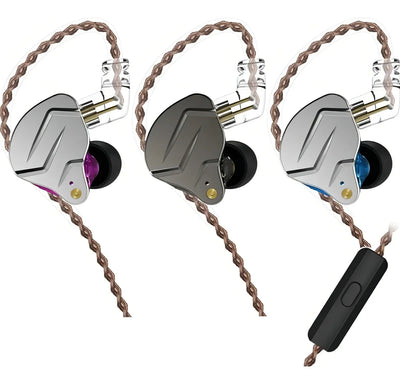 Fone de ouvido in-ear sem fio KZ Auriculares con cable ZSN Pro with mic negro