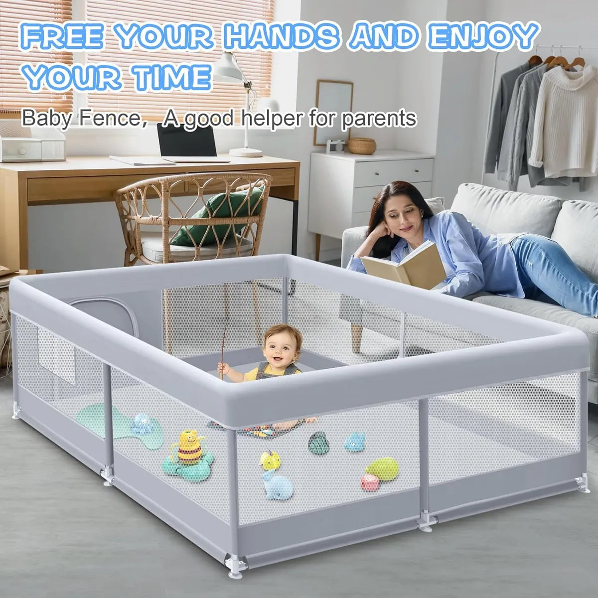 Corralito Ultra Seguro 50 X 50 Para Bebés Y Niños