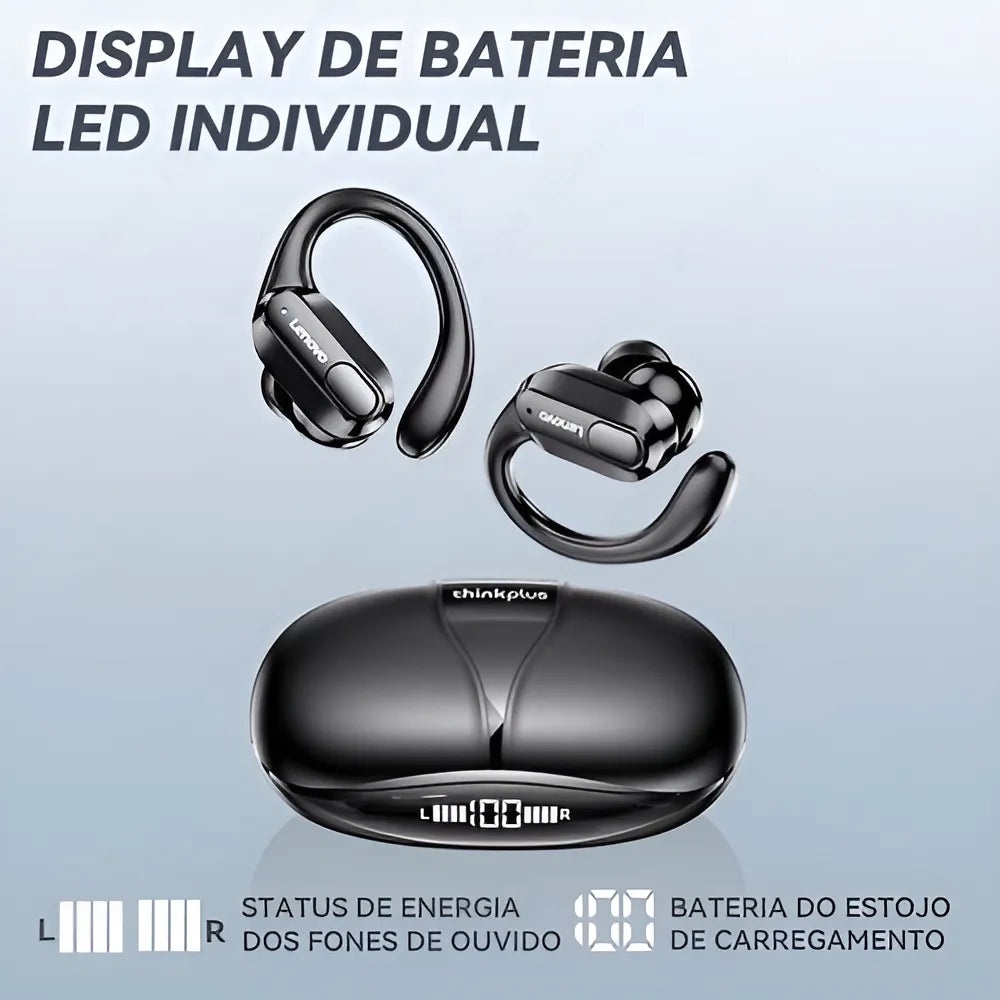 Auriculares inalámbricos Bluetooth Lenovo Xt80, color negro