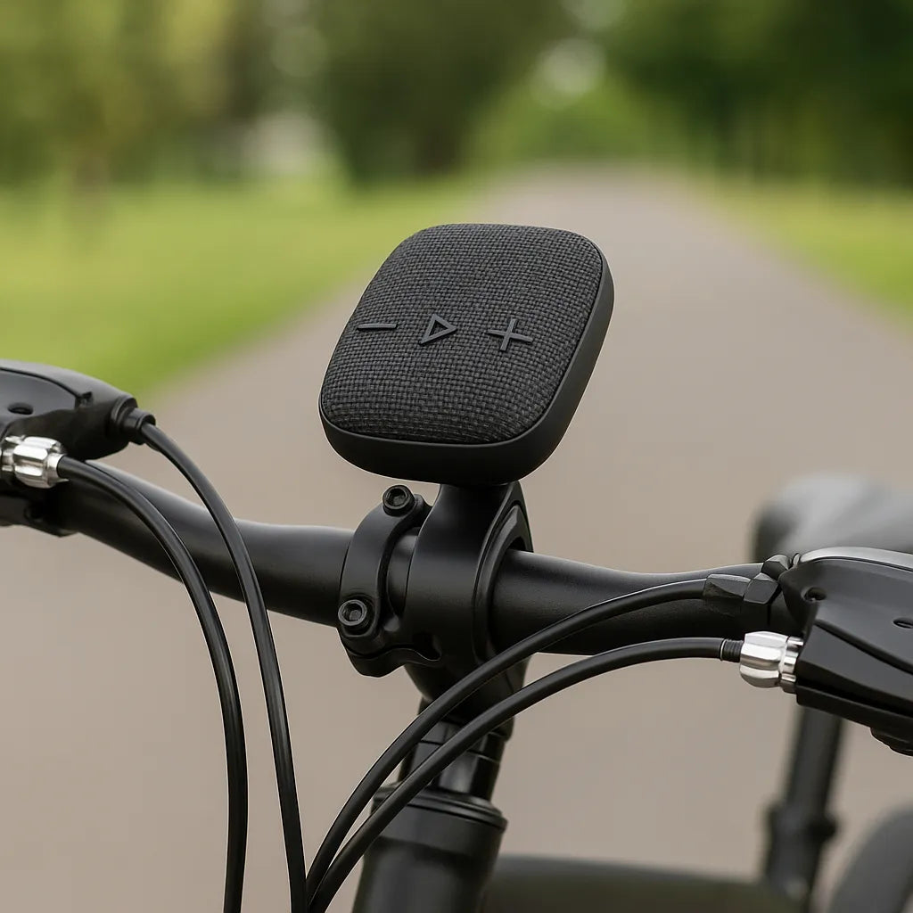 Parlante Bluetooth Bafle Portátil Bocina Para Bicicleta Gris Oscuro