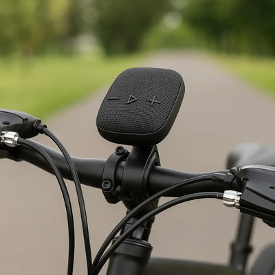 Parlante Bluetooth Bafle Portátil Bocina Para Bicicleta Gris Oscuro