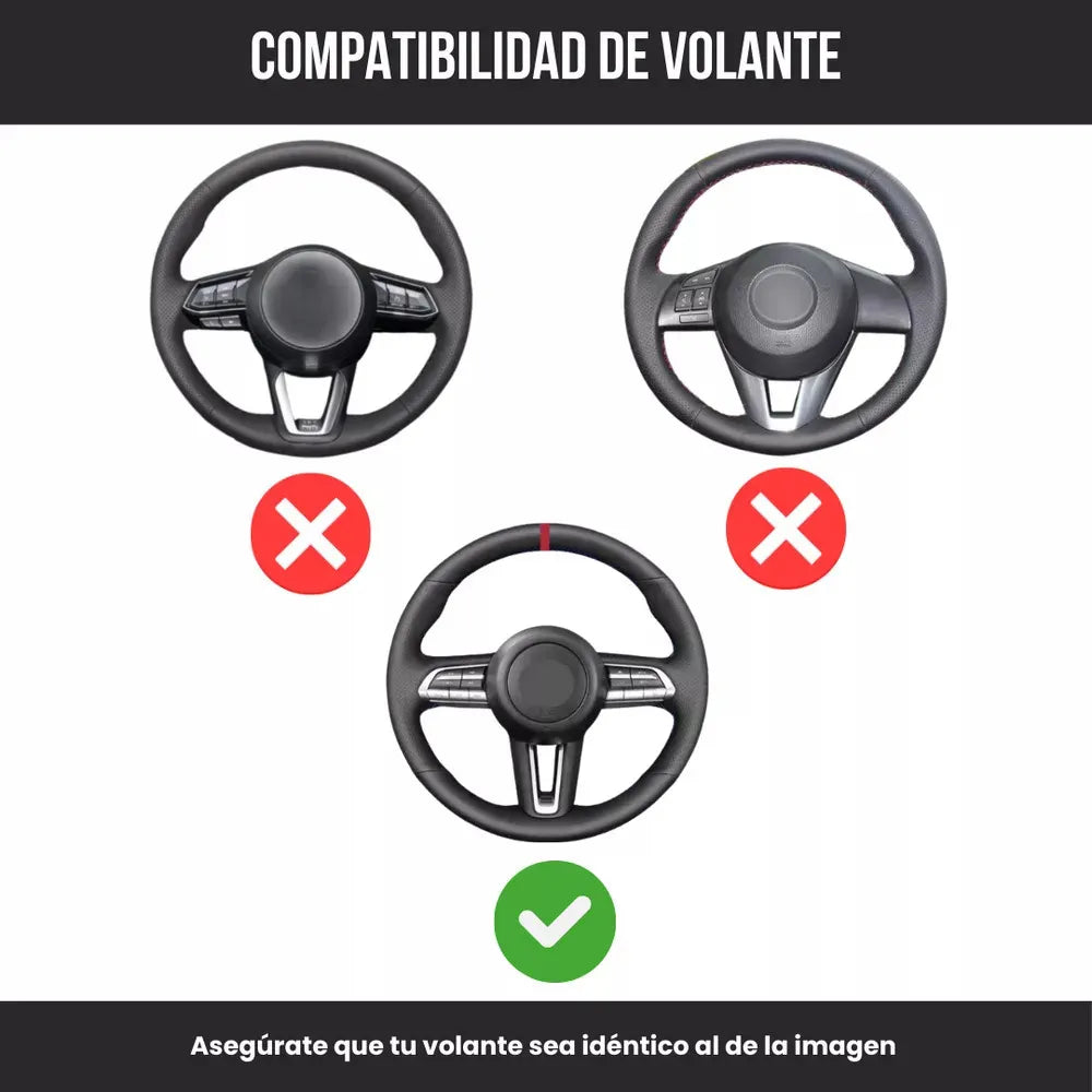 Cubierta Circular Timón Accesorios Mazda Cx30 Fibra Carbono