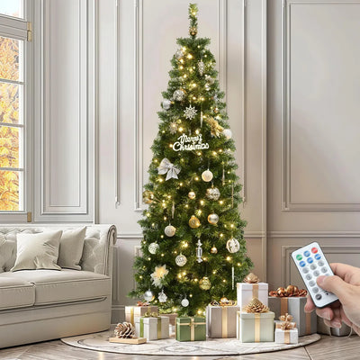 Yitahome Arbol De Navidad Artificial Preiluminado De 6 Pies
