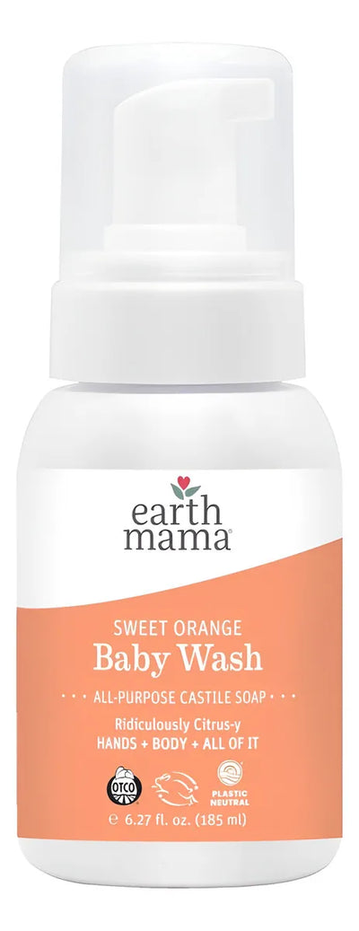 Jabón Espuma Naranja Dulce Para Bebés Earth Mama - Orgánico