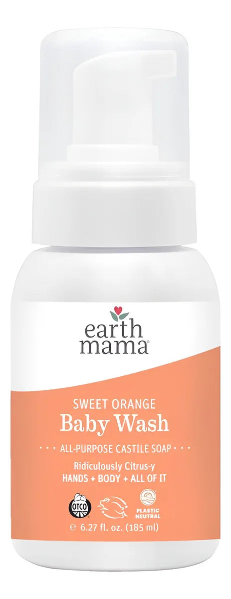 Jabón Espuma Naranja Dulce Para Bebés Earth Mama - Orgánico
