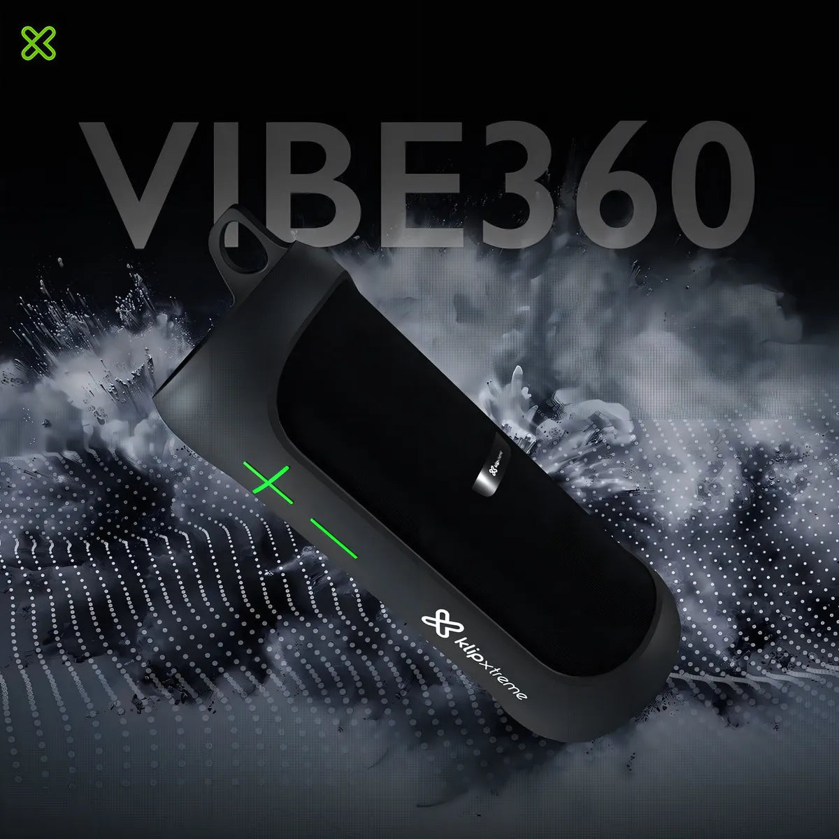 Parlante Portatil Klip Xtreme Vibe360 2-en-1 20w Bt Ipx7 Tws