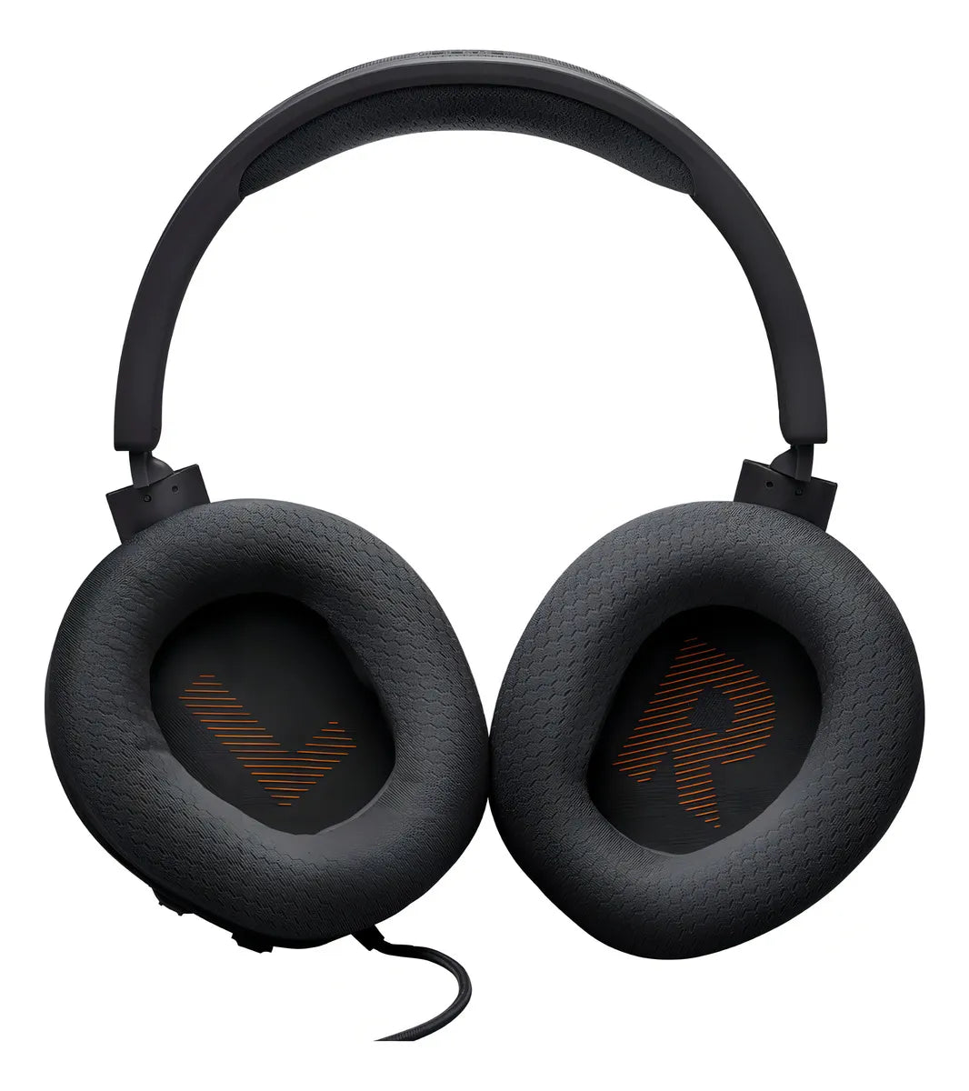 Auriculares Jbl Quantum 100m2 para jugadores con cable y micrófono, color negro