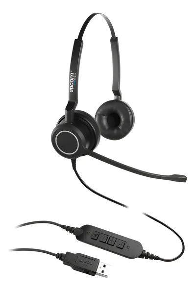 Diadema Proa Duo, Audio Hd, Micrófono Con Cancelación Ruido Negro