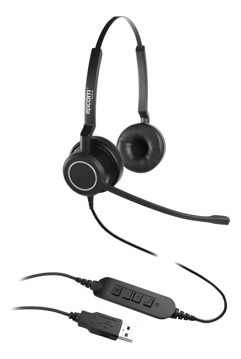 Diadema Proa Duo, Audio Hd, Micrófono Con Cancelación Ruido Negro