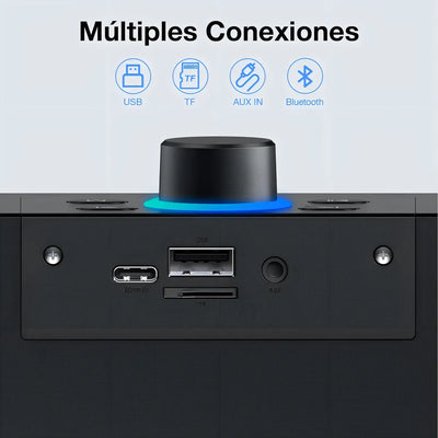 Bocina Multimedia Bluetooth 1hora Color Negro