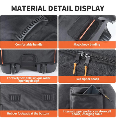 Bolsa Resistente Para Bocina Jbl Partybox 1000, Portátil