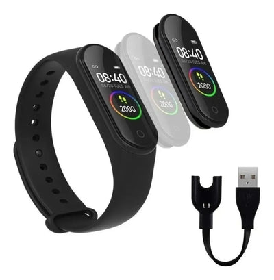 Reloj Digital Smart Band M4 Compatible Iphone/android Negro