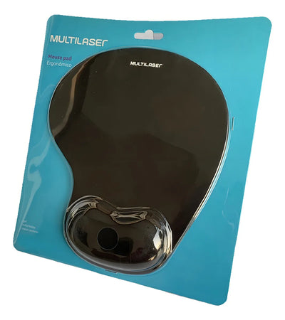 Mouse pad multilaser ac024 reposa muñecas gel color negro
