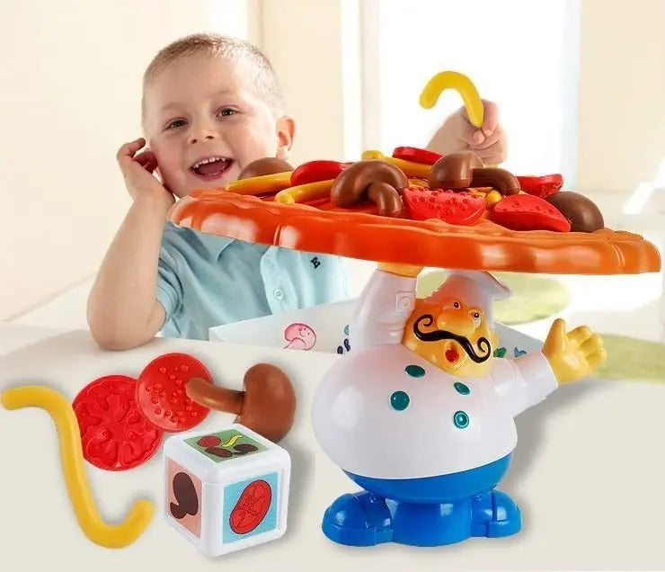 Juego De Mesa De Pizza De Equilibrio