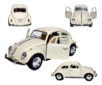 Volkswagen Beetle Beige 1967 KT5057d 75 en miniatura de metal