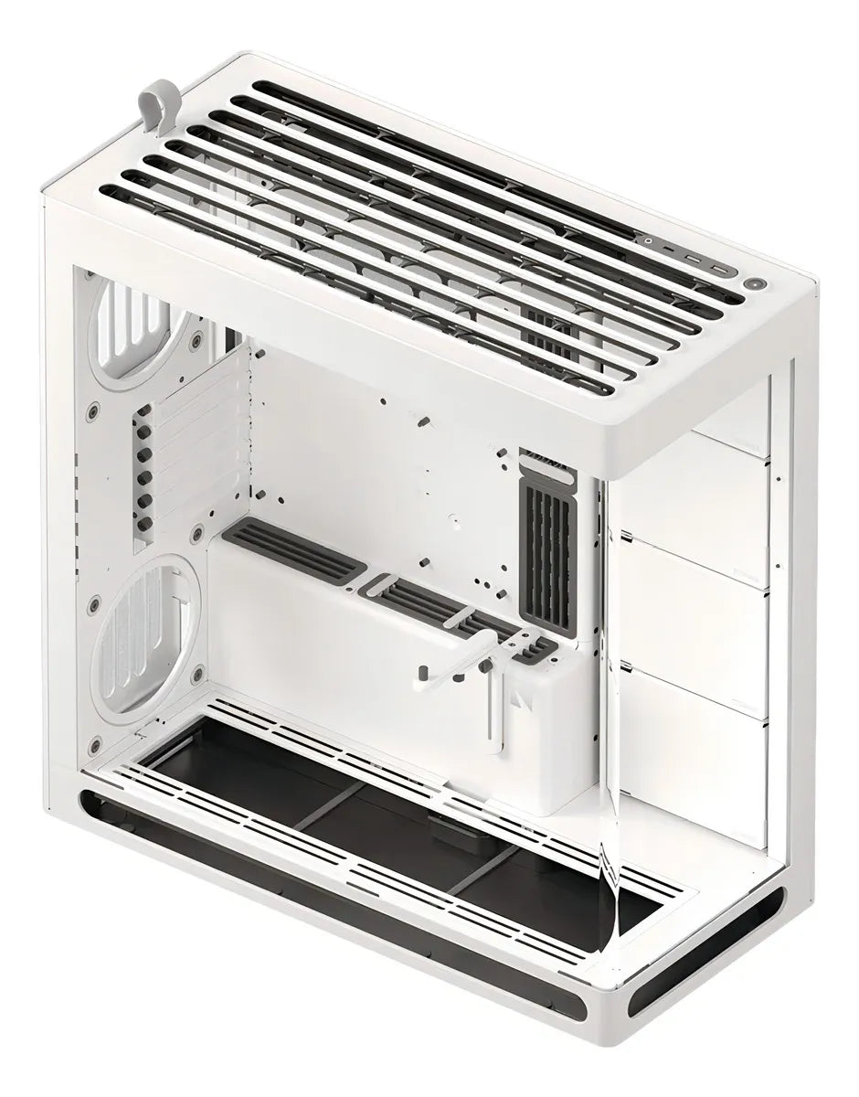Gabinete Aerocool Hs 420 White Diseño Híbrido Usb 3.2 Color Blanco
