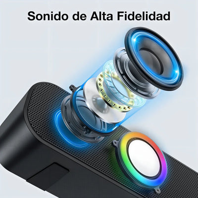 Bocina Multimedia Bluetooth 1hora Color Negro