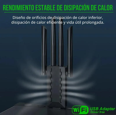 Antena Adaptador Wifi 5 Windows, Linux, Mac Os 10.9 - 10.15