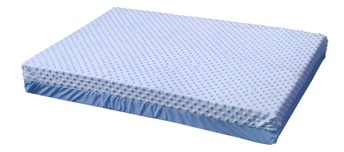 Colchoneta Cuna Corral Bebés O Mascota 100 X 70cm Color Azul