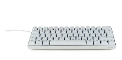 Teclado VSG QWERTY Kailh Brown español latinoamérica color blanco con luz RGB
