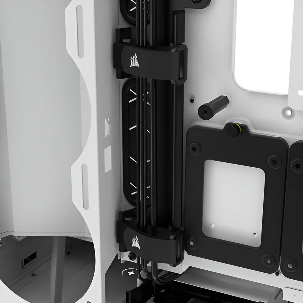Gabinete Corsair Icue 5000x Rgb Blanco Vidrio Templado Atx