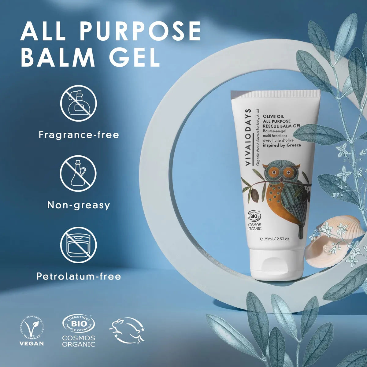 Vivaiodays - Gel De Bálsamo De Rescate De Aceite De Oliva .