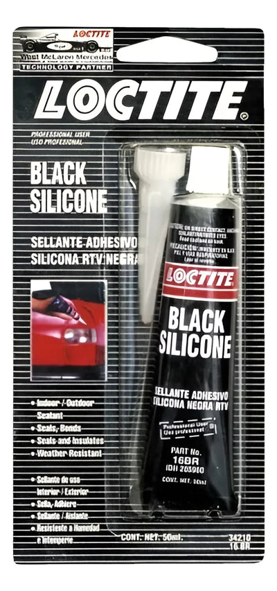Silicona Negra Automotriz Liquida 50 Ml Altas Temperaturas Negro