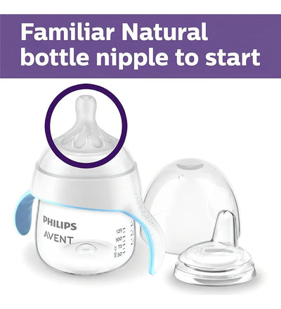 Vaso Entrenador Avent Tetero De Transición Bebe Color Transparente