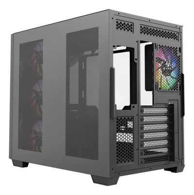 Chasis Gamer Xyz Qubex Black | Argb | Atx | 4 Fans | Type C