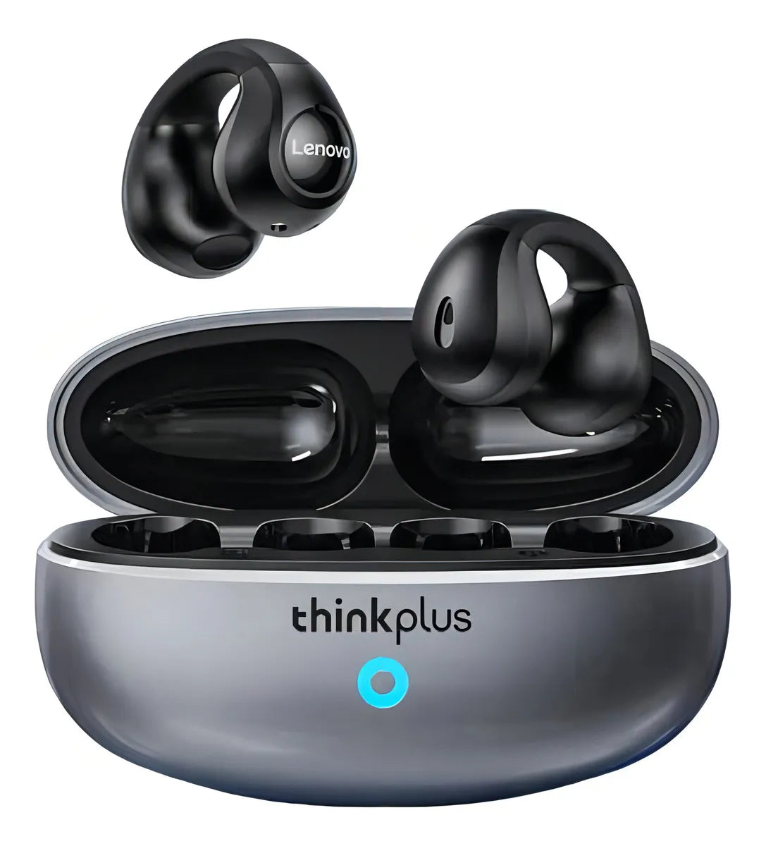 Auriculares inalámbricos Bluetooth Lenovo Livepods Xt83 Tws, color gris y negro