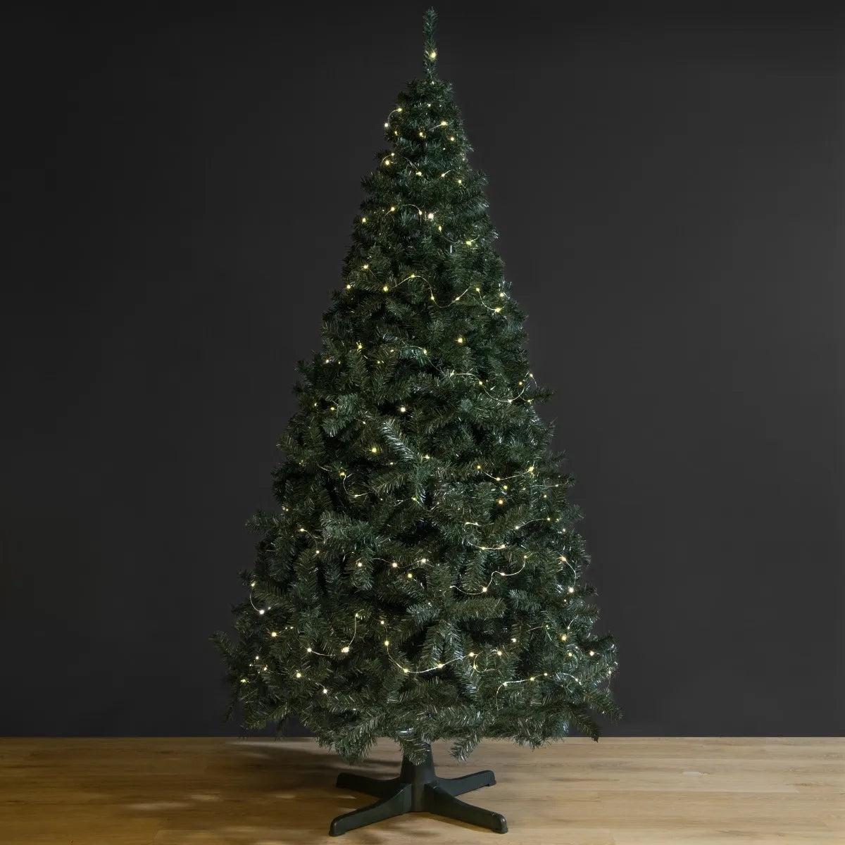 Árbol De Navidad Cascada Navideño 1.80m Para Bolas Adornos Verde