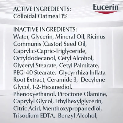 Eucerin Crema Baby Eczema Relief 141 g | Hidratante Hipoalergénica Sin Fragancia Bebé Piel Atópica Seca Sensible | Loción Dermatológica Suave Antipicazón Calmante Reparadora Avena Coloidal Alivio