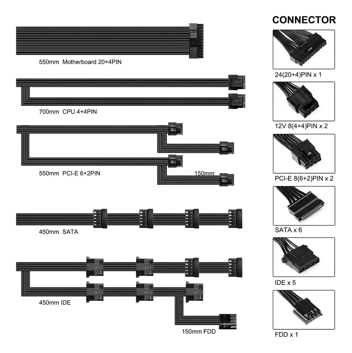 Fuente de poder para PC Segotep GN650W 650W negra