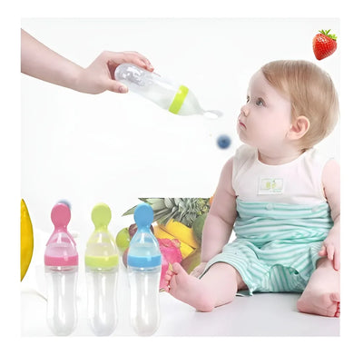 Biberon Con Cuchara Alimentador Papilla Pra Bebe Dosificador