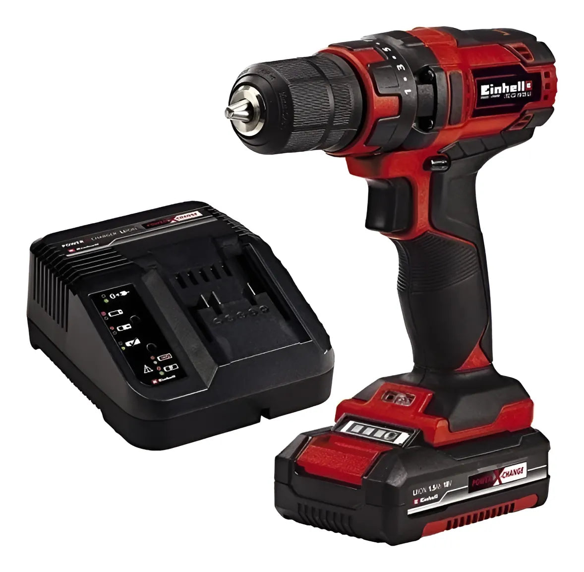 Kit Taladro Inalámbrico Einhell Tc-cd 18/35 Li (1x1,5ah) Rojo/negro 50 Hz/60 Hz