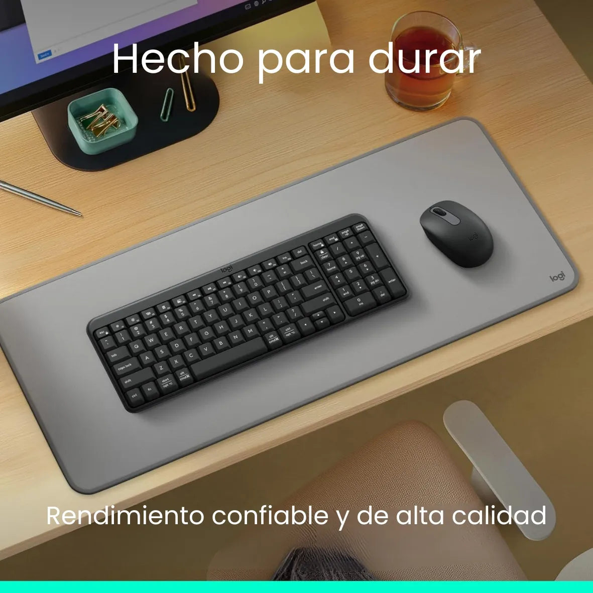 Combo Bluetooth Logitech Mk250, Teclado Y Mouse Compactos Mouse Negro Teclado Negro